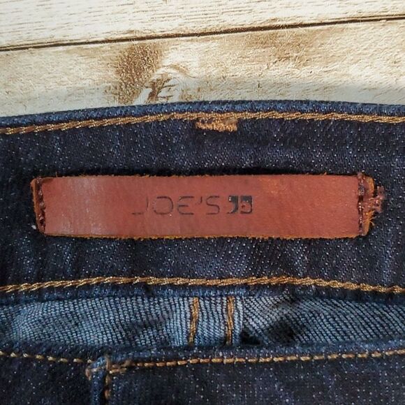 Joe's Curvy Mini Boot Cut Mid Rise Jeans Size 30 Everleight Dark Wash Skinny Leg - Picture 7 of 13